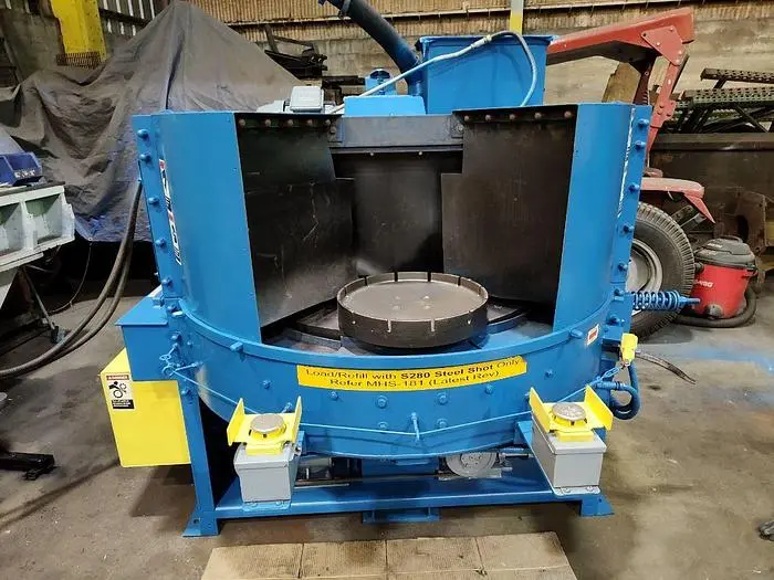 Used 2004 WHEELABRATOR A3-44873 Table Shot Blaster (Turntable) Pennsylvania US | Shot Blasting Equipment #235563