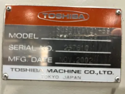 2002 TOSHIBA ISGS610WV21-59B Injection Molding Horizontal/Vertical | Machinery Network (2)