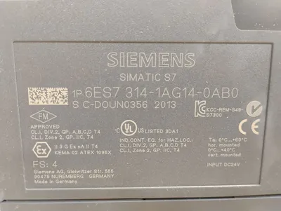 Siemens 6ES7 314-1AG14-0AB0 Electrical/PLC/Automation | ESS Industrial Equipment Sales (4)
