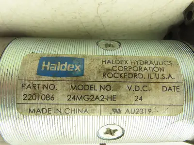 Haldex 24MG2A2-HE Hydraulic Pump Motor 24V Off Toyota 7HBW23 Pallet Jack