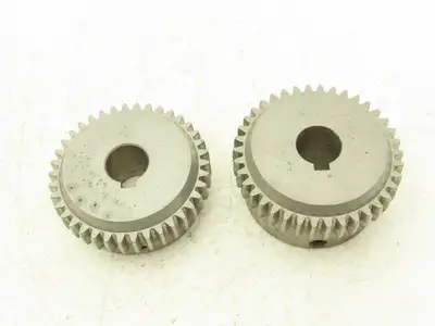Gear Coupling With Nylon Sleeve Set 18mm Bore Both Sides 1/4" Keyway