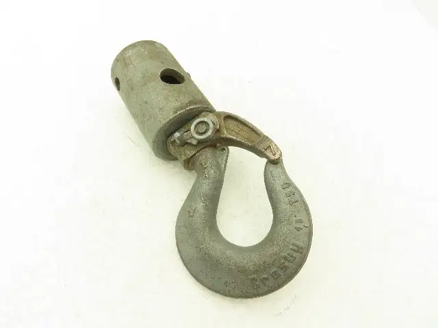 Crosby BL-O  4-Ton Hoist Swivel Hook Link Chain Nest 3/8-7/16" Self Close Gate