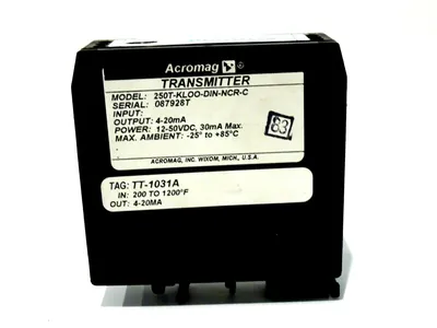 USED ACROMAG 250T-KLOO-DIN-NCR-C TRANSMITTER 250TKLOODINNCRC