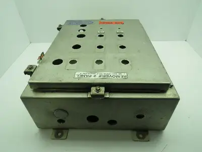 Hoffman Stainless Steel Electrical Enclosure JIC Box w/Backplate 6x16x20"