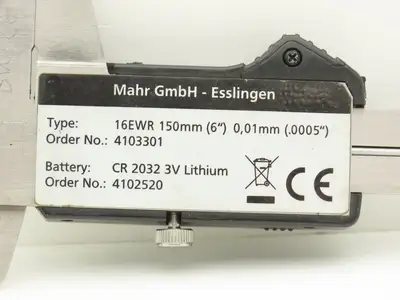 Mahr 16EWR MarCal Digital Caliper 0-6" 150mm Range .0005" IP67