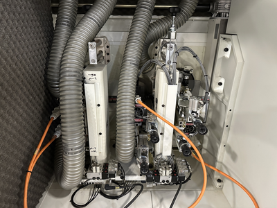 Stefani Evolution SSB Double-Sided Edgebander w/ Mahros Automatic Vacuum Loading & Unloading