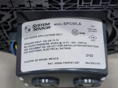 NEW SYSTEM SENSOR SPCWLA