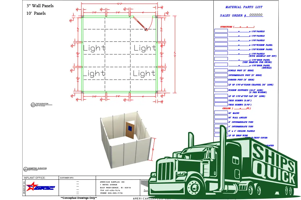 Used National Partitions _UNKNOWN_ Modular Offices Rhode Island US | American Surplus #1268117