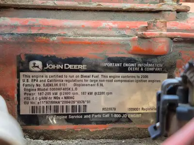 USED 2007 JOHN DEERE 6068HF485K,L,O