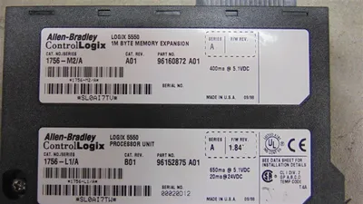 Allen Bradley 1756-L1/A ControlLogix Processor w/ 1756-M2/A Rev. B01 A01 Used