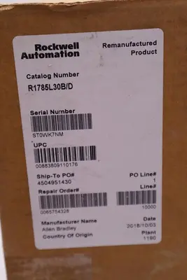 Remanufactured by Rockwell Allen Bradley 1785-L30B/D PLC-530 Module Stk 2976