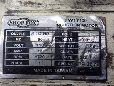 Used 2005 SHOP FOX W1712 Disc Belt Sanders (woodworking) Ohio US | HGR 24 #879640