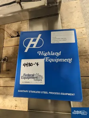 USED Highland 80 Liter Highland Agitated Receiver Tank, 316 S/S