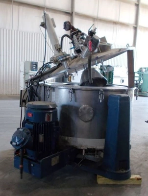 (4) Ferrum DSZ-URF 1250/630 perforate basket centrifuges, 316L SS.