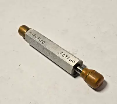Gauge BORE RING GO NO GO .5080 .5075 Thread Plug Gage