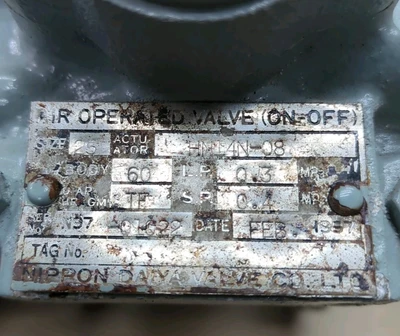 NEW Nippon Daiya Valve Co. LTD HN14N-08