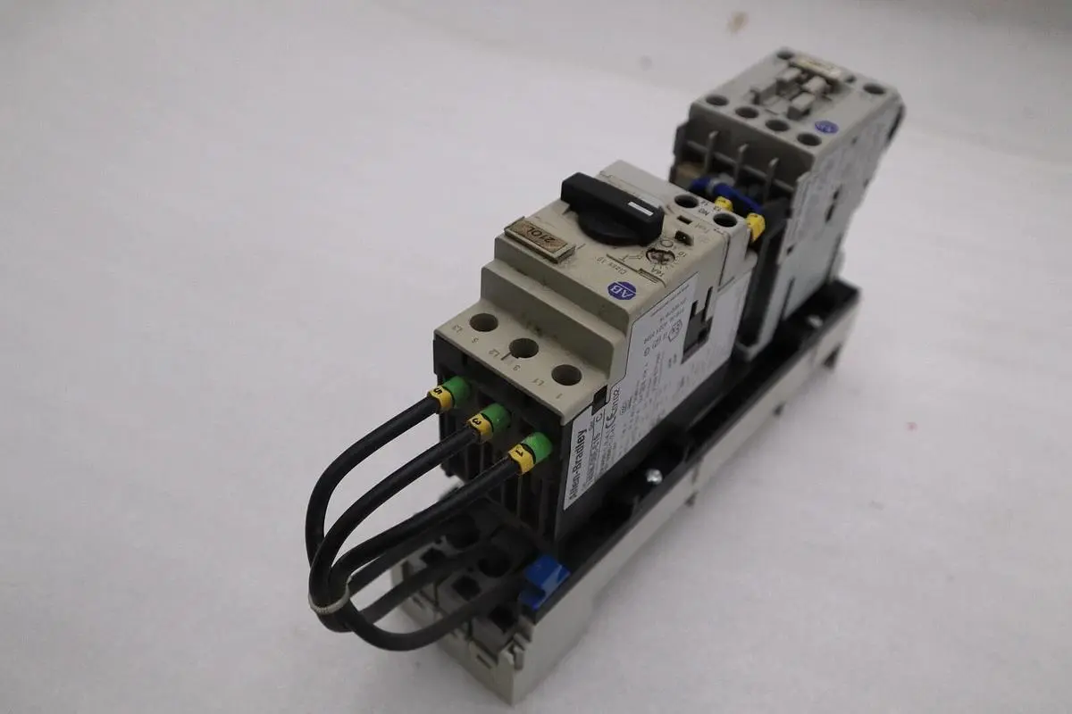 ALLEN BRADLEY 140M-D8E-C16 CIRCUIT BREAKER WITH 100-C16*10 CONTACTOR STOCK 717-A