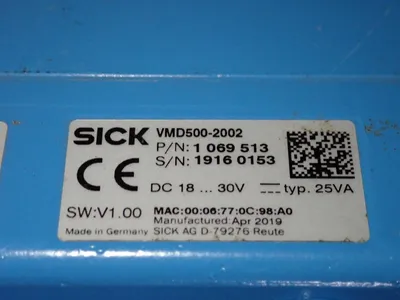 Used 2019 SICK VMD5002002 Laser Scanners Ohio US | HGR 24 #802902