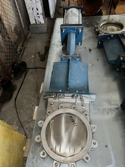 12" Stainless Steel Fabri-Valve Knife Gate Valve Air Operated