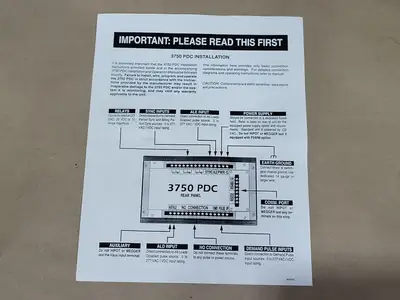 NEW POWER MEASUREMENT LTD 3750 PDC