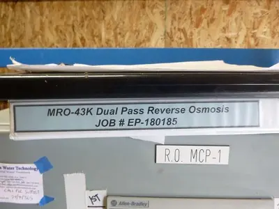 USED COLUMBIA WATER TECHNOLOGY MRO-43K