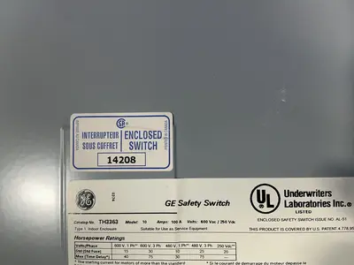 Used GENERAL ELECTRIC TH3363 Disconnects Ohio US | HGR 24 #1419546