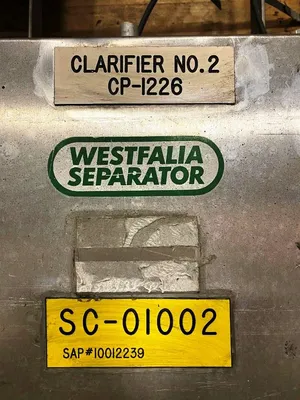 Westfalia MSA 85-06-076 milk clarifier, 316SS.
