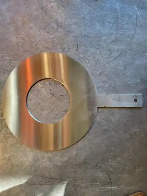 8" Paddle Orifice Plate Inlet 5.5"