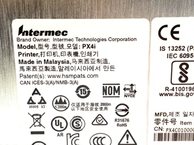 Used Intermec PX4i 300 DPI, Thermal Label Printer Ethernet Peeler Label Printers Michigan US | Maverick Industrial Sales #1414284