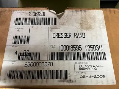 Dresser Rand Heavywall Bearing PN 210612D1