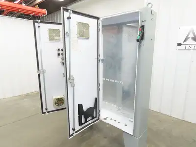 Hoffman Electrical Enclosure Control Panel 60x49x12" JIC 30A Breaker A60X4912