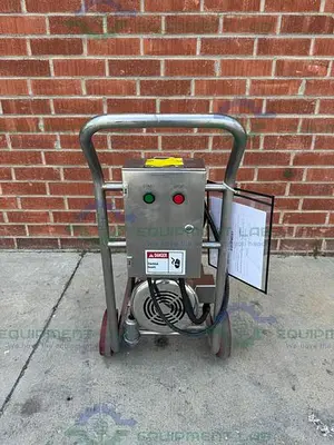 USED FRISTAM FPX732-165 CENTRIFUGAL PUMP W/STAINLESS 7 1/2 HP MOTOR, 480V, CONTROLLER