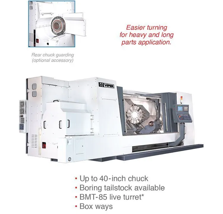 New | Build-to-Order MIGHTY VIPER VT 40A-70A CNC Lathes Utah US | New Vision Machine Tools, LLC #288888