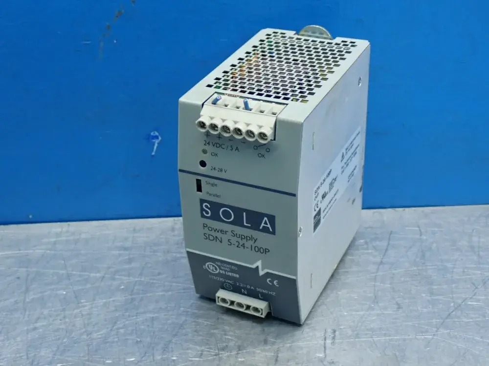Used SOLA SDN524100P DIN Rail Power Supplies Ohio US | HGR 24 #1150937