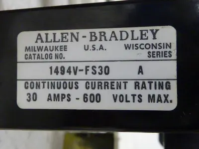 USED ALLEN BRADLEY 1494V-DS30 SER A