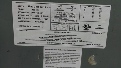 FEDERAL PACIFIC 45 KVA Phase Converters | Rock Solid Tools (2)