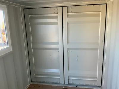 New 11’ Job Site Storage Container, 133-1/2” long x 80” Wide x 88-1/2” tall overall, Swing Doors on ...