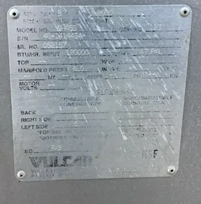 152-0170 Vulcan GH45S 4 Burner Natural Gas Stove