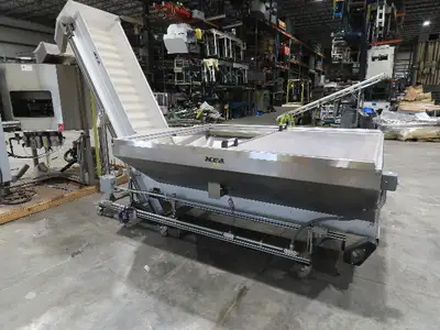 Haumiller Bottle Cap Bowl Feeder with Feed Hopper Elevator Conveyor 480V