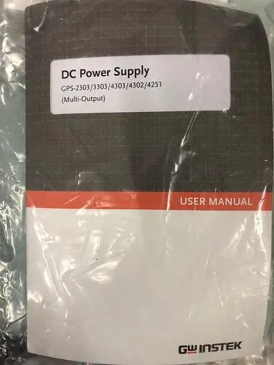 DC POWER SUPPLY GPS-2303 manual and leads