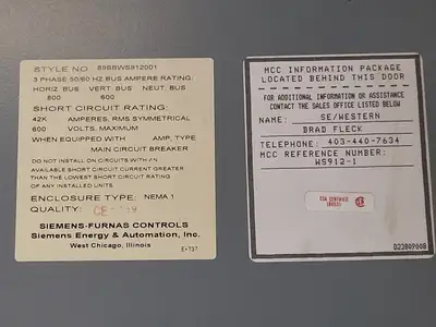 Used SIEMENS Y7692 V003 Misc Electrical & Power Parts British Columbia CA | Lenmark #251179