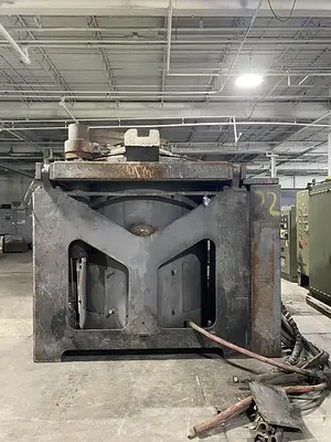 USED 2002 INDUCTOTHERM 4 TON STEEL SHEEL FURNACE