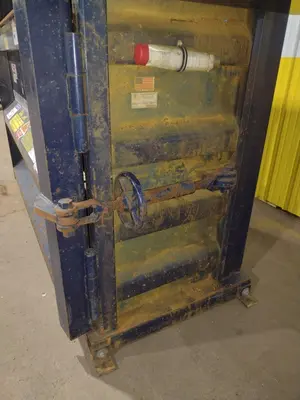 72" X 30" JV MFG CRAM A LOT MODEL #VB-72-B VERTICAL HYDRAULIC CARDBOARD BALER: STOCK #18054