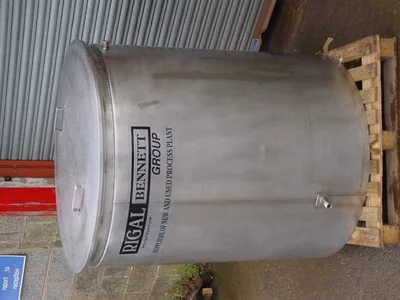 1100 L S/S Zero Pressure Jktd O/T Tank