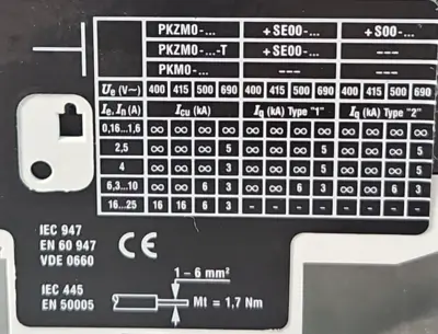 Moeller - PKZM0-10 - Motor Protect Circuit Breaker loc4C4