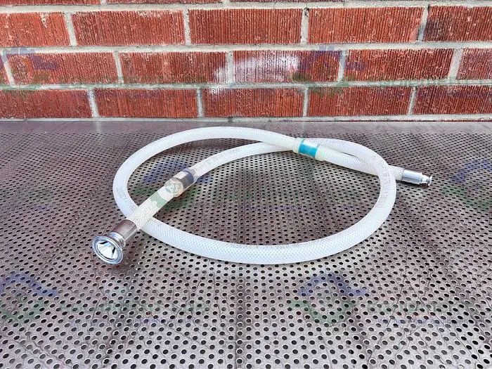 Used SAINT GOBAIN SBP 0750 PURE FIT 96" HOSE W/ 3/4" TO 1 1/2" SANITARY FITTING 90PSI Hoses | Equipment Lab #486873