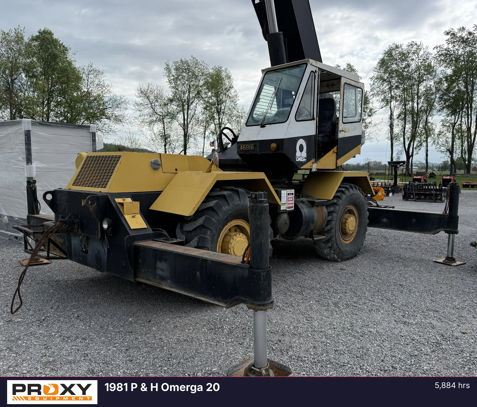 Used 1981 P & H OMEGA 20 Rough Terrain Cranes Indiana US | Proxy Equipment #1425941