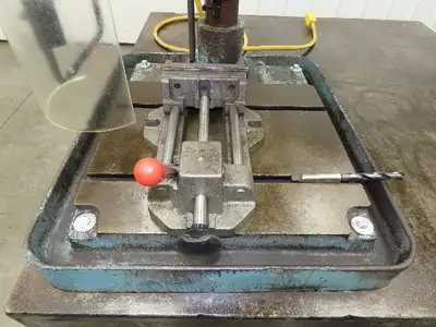 Clausing 20" Variable Speed Drill Press Weld Table 48x48" Wilton Bullet Vise