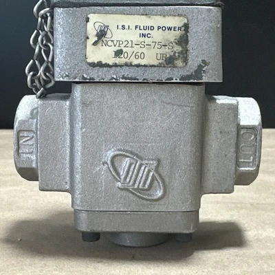 NEW I.S.I. FLUID POWER NCVP21-S-75-S