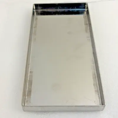 Stainless Steel Sterilizer Freezer Box 8x4x2" with 10-Hole Test Tube Rack